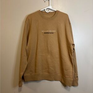 Tan Sweater - Just a Girl Who Loves Minnesota